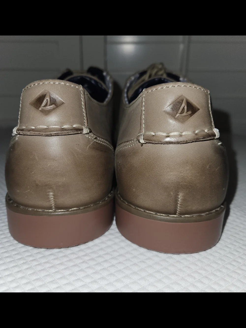 NWOT Sperry Newman Oxfords Men’s Taupe  Size 10W